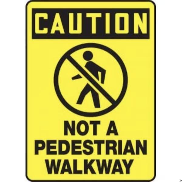 Accuform OSHA CAUTION Safety Sign MOVE ONLY MVHR632XT MVHR632XT - main